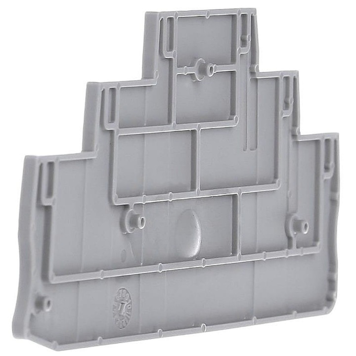 Capac final ADELID pentru conectori 3 niveluri gri 103x2.2x51mm