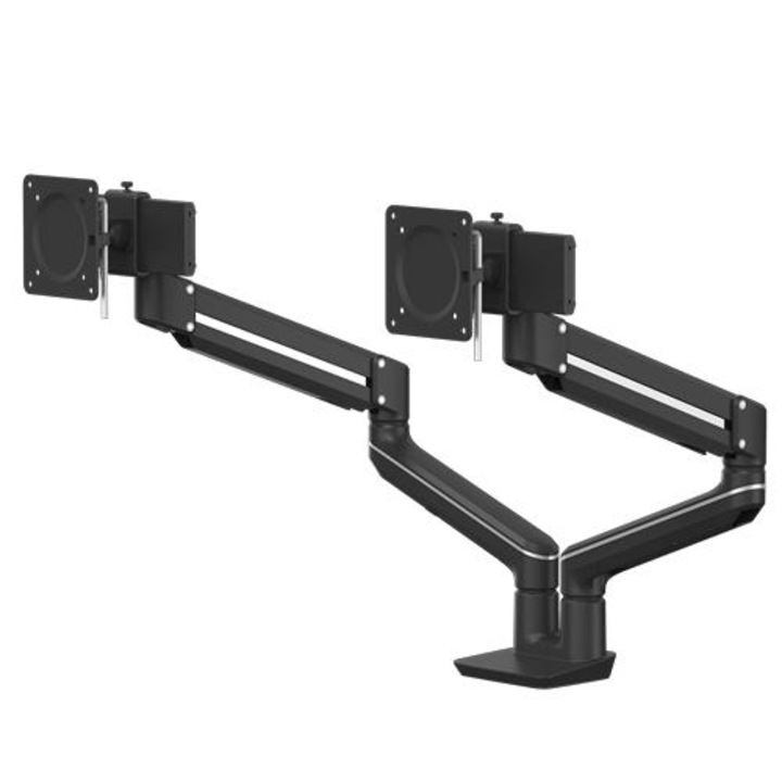 Brat monitor dual Tallo, Fellowes, negru
