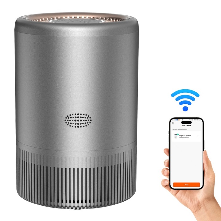 Purificator de aer UWOT, WIFI, ioni negativi, alb, 208x300mm