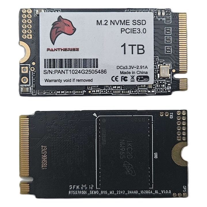SSD Pantherise 1TB M.2 NVMe 2242 PCIe Gen. 3 – Performanta compacta