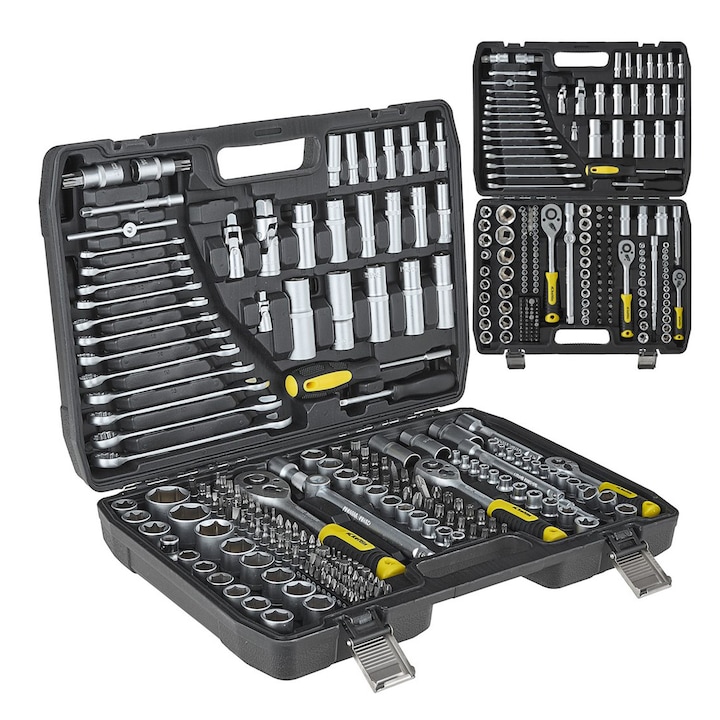 Комплект инструменти, Geko, 216 части 1/4", 3/8", 1/2"