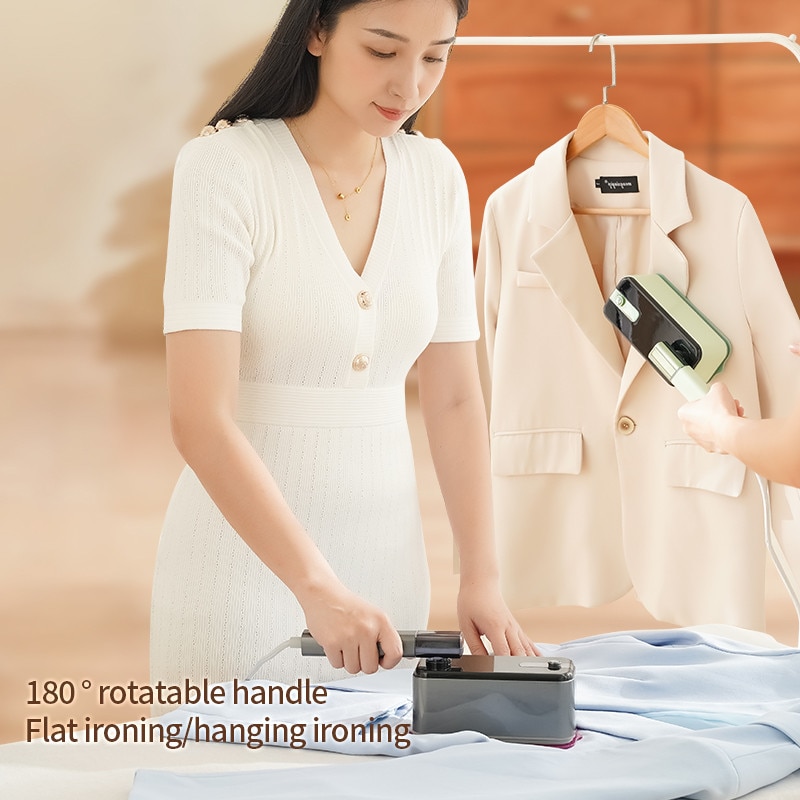 Fier de Calcat Portabil LC-901, 1200W, Panou Ceramic, Pliabil, Gri, Rezervor 125 ml