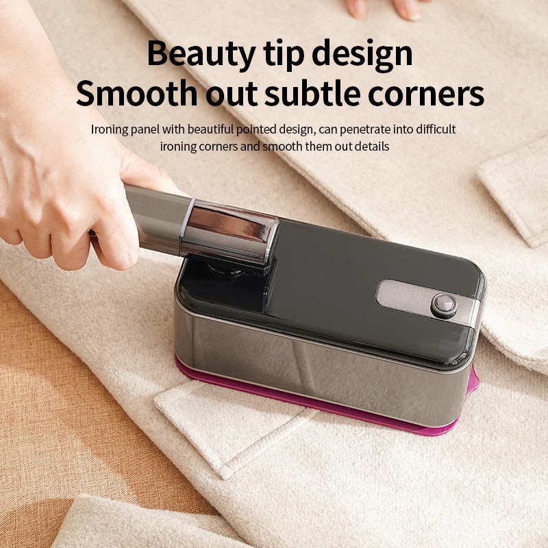 Fier de Calcat Portabil LC-901, 1200W, Panou Ceramic, Pliabil, Gri, Rezervor 125 ml