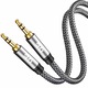 Cablu Audio Stereo eRDX® – 1m, Jack 3.5mm TRS, AUX, Telefon / Laptop / Boxe / Auto