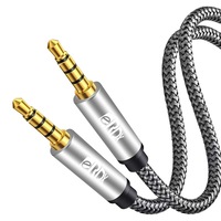 Cablu Audio Stereo + Microfon eRDX® – 1m, Jack 3.5mm TRRS, Casti / Telefon / Laptop / Controller Gaming