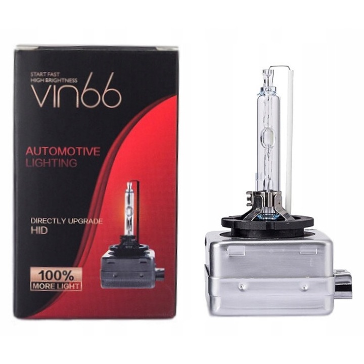 Set 2 Becuri xenon D1S, ST PARTS, 6000K, 35W, 3200 lm, argintiu