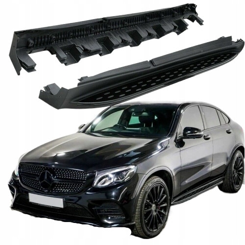 メル31255ページ Set praguri laterale negre pentru Mercedes GLC X253 si C253