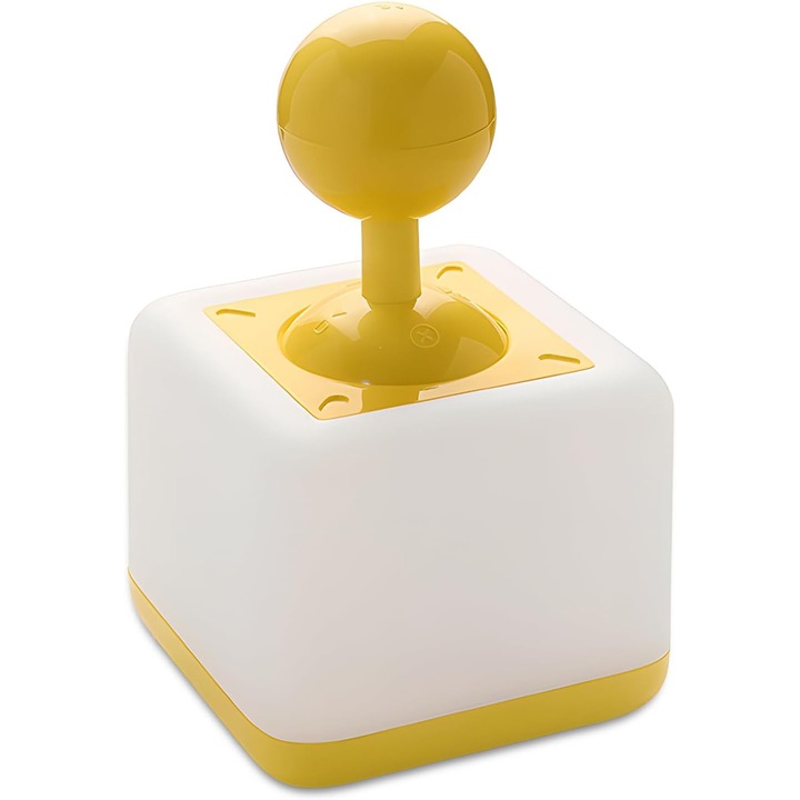 Éjjeli lámpa, BOMSTOM, hordozható, újratölthető, 2 világítási mód, sárga, 74x74x122mm