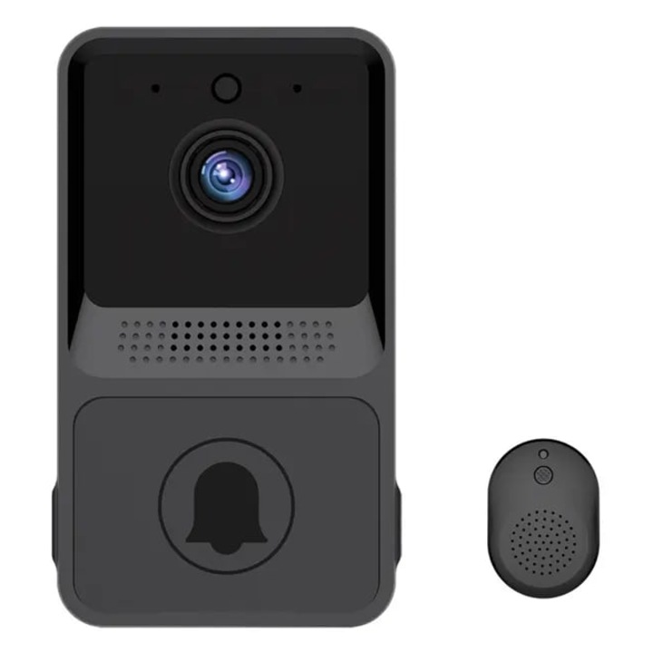 Sonerie Video Wireless, HYF-Z60, Camera Video, Vedere nocturna IR, Interfon, Aplicatie Dedicata Gratuita