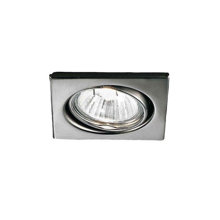 Spot mobil patrat CLASSIC GU10 1x50W otel finisaj crom satinat 7.9cm IP20 ORION