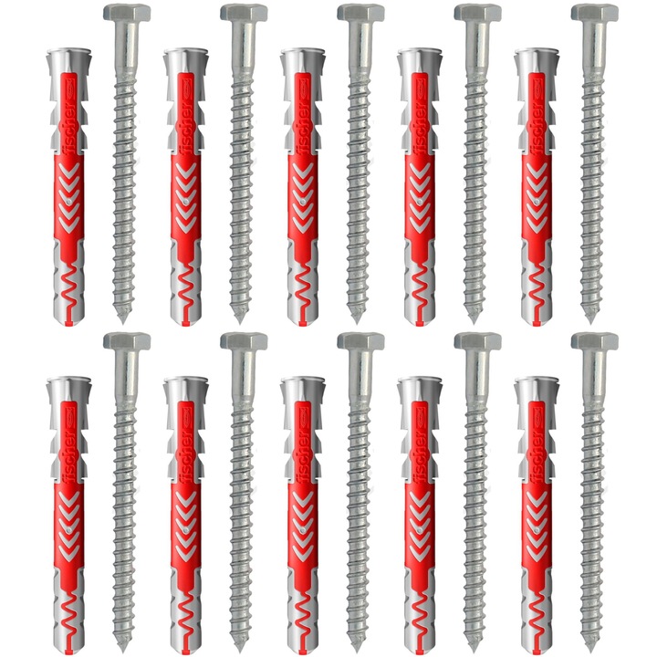 Fischer DuoPower 8x65 dübel, Tengeri csavar 6x70 mm 10 db