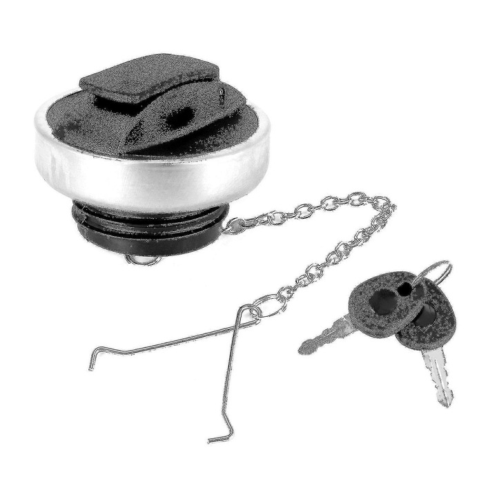 Capac rezervor combustibil pentru camioane Scania, negru, din plastic, cu 2 chei