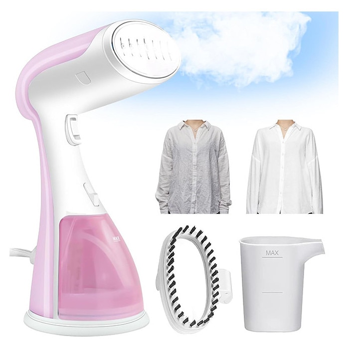 Aparat de calcat cu aburi portabil, 1800 W, rezervor detasabil 300 ML, tehnologie anti-scurgere, compact