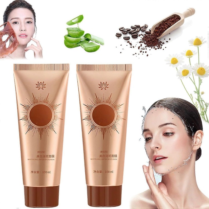 Masca faciala peel-off pentru pete, 2 bucati, hidratare profunda, strangerea porilor
