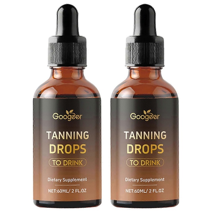 Googeer 60ml hidratáló önbarnító cseppek, 2 darab, 3.4x3.4x12cm