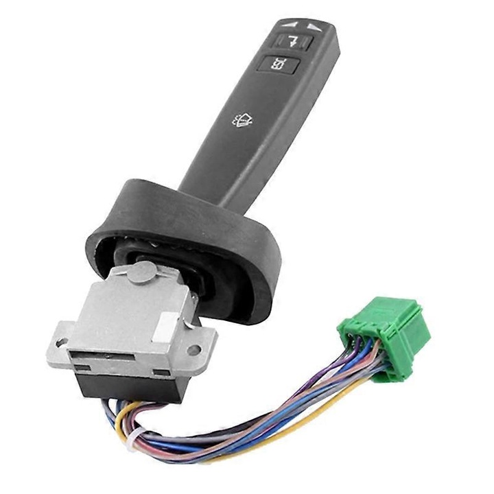 Irányjelző kapcsoló, fém, ezüst-fekete, Fm12 Fh12 teherautókhoz, 20424046, 20700930, 20553738