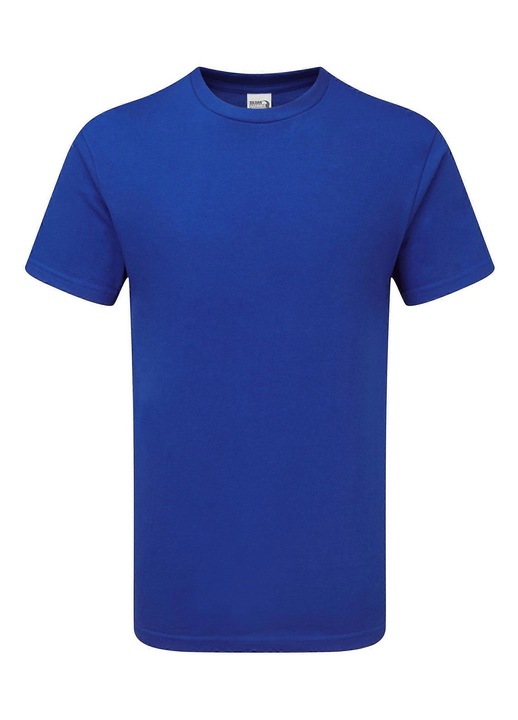 Férfi póló, Gildan, pamut, bordázott, Királykék