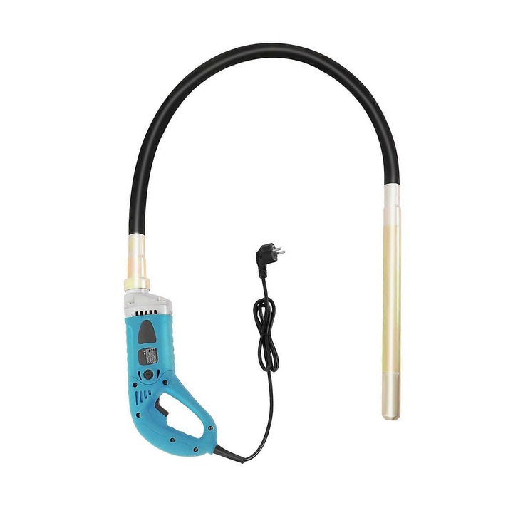 Elektromos betonvibrátor 1300 W-os, 1,5 m-es vibrációs rúddal, kék