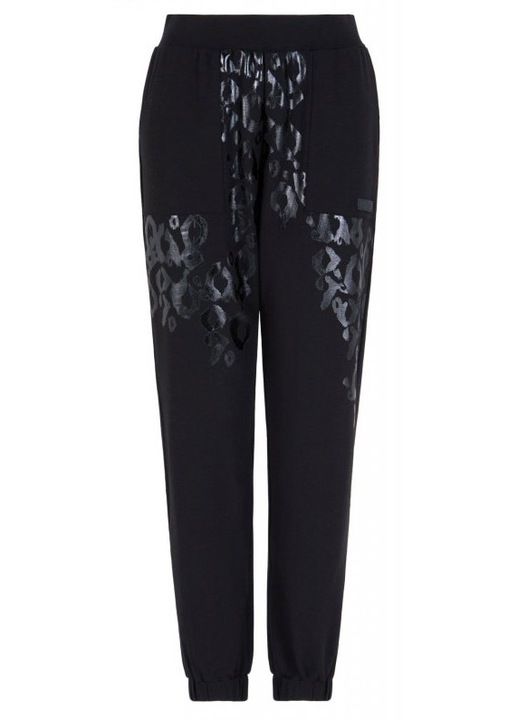 Armani nadrág, fekete, 95% pamut, 5% elasztán, dombornyomott logóval