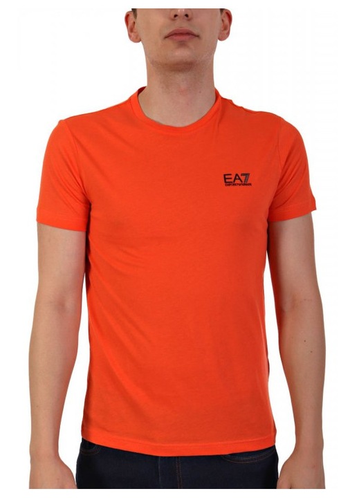 Tricou barbati, EA7, Bumbac, Portocaliu, XL INTL