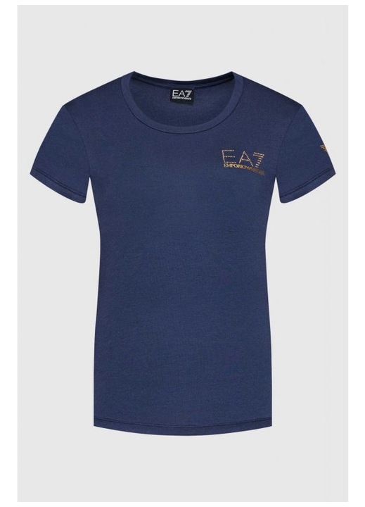 Мъжка тениска, Armani, лого, синя, памук