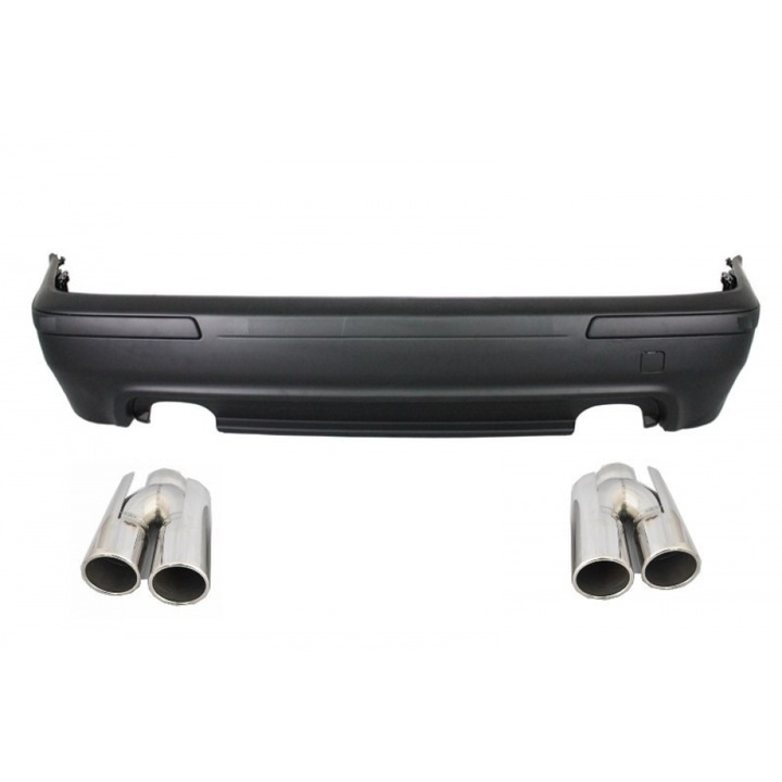 Hátsó lökhárító BMW 5 E39 1995-2003 dupla kipufogónyílásos modellekhez, M5 Dizájn, ACS Dizájn kipufogóvégekkel