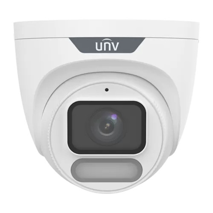 Camera IP Wise-ISP, ColorHunter, 8MP, lentila 4.0mm, WL 30M, Mic, PoE, color 24/7 - UNV IPC3628LE-ADF40K-WP