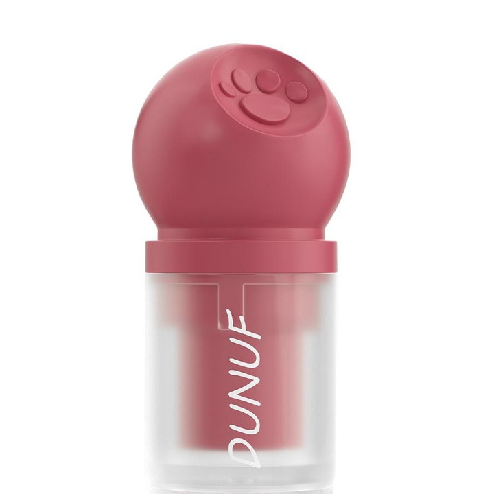 Fard obraz DUNUF, 3-in-1, Peach Blossom Pink, 3.5ml, pentru ten mixt