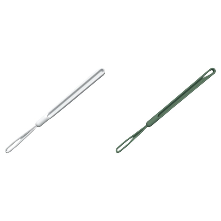 2 db-os rugalmas szilikon pánt szett, fehér / zöld, 19x26cm