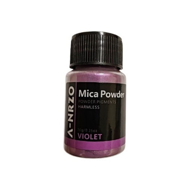 Pigment pudra, ANRZO, Violet, 10 ml, pentru vopsele si mestesuguri