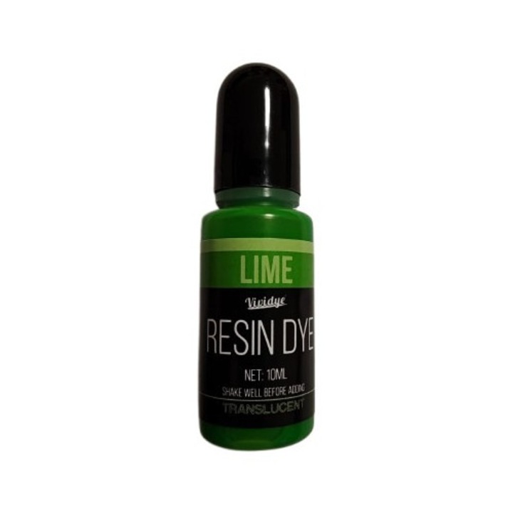 Colorant Verde lime pentru rasina epoxidica, Vividye, 10 ml