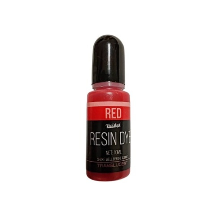 Colorant Rosu pentru rasina epoxidica, Vividye, 10 ml