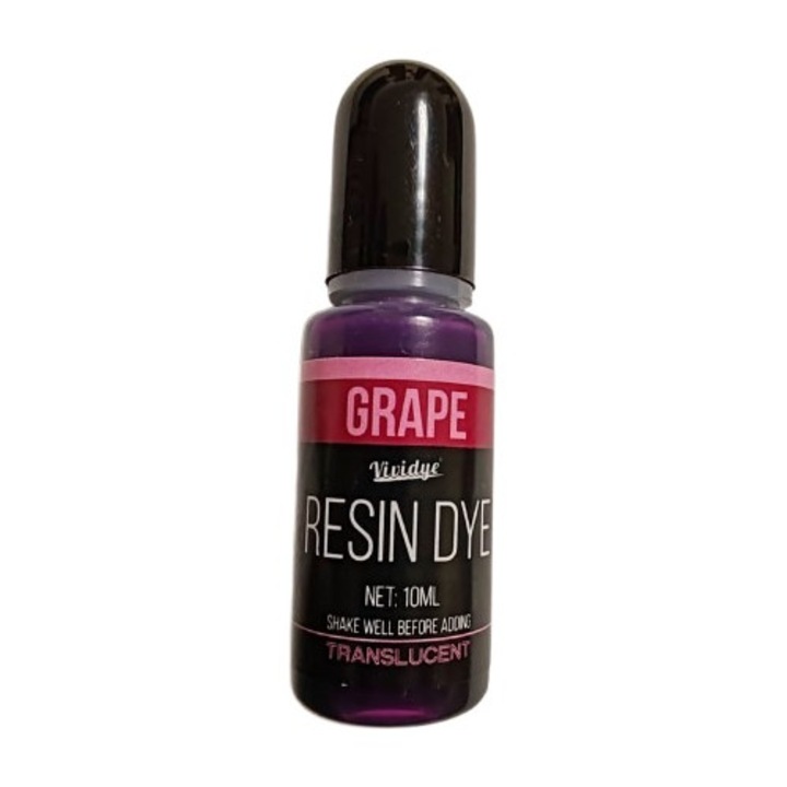 Colorant mov strugure pentru rasina epoxidica, Vividye, 10 ml