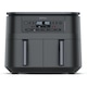 Friteuza cu aer cald Ninja Airfryer Foodi Pro DualZone DZ300, 2400W, 7.6L, 6 functii de gatit, 2 cosuri de 3.8L, functie Max Crisp, functie deshidratare, panou digital, temperatura maxima 240 grade, cosuri si placi cu invelis ceramic, gri