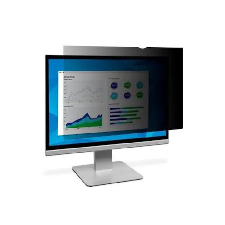 Filtru de confidentialitate 3M 31.5" 16:9 AntiGlare, fara rama, negru