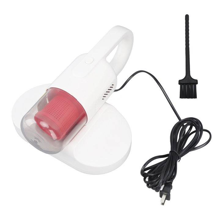 Aspirator robot Jormftte, ultra subtire, functie de stergere, alb, 32x35cm, set complet