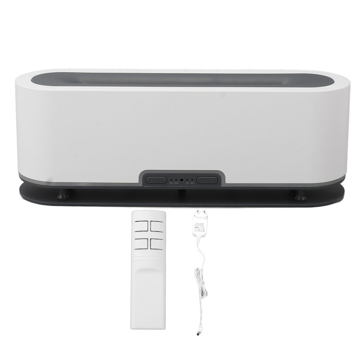 Umidificator de aer Jormftte, 580ml, design anti-gravitatie, functie de aromaterapie, alb, 235x125mm