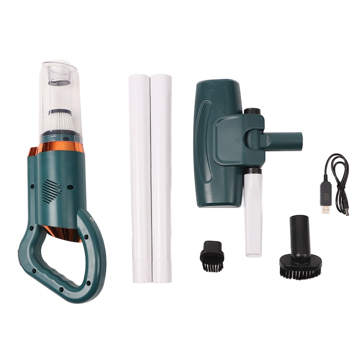 Aspirator electric portabil Jormftte, 9000Pa, 30W, design pliabil, pentru acasa si masina