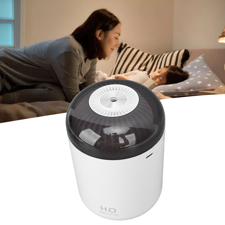 Jormftte mini párásító 500ml, USB tápegység, színes fény, 98x142,5mm