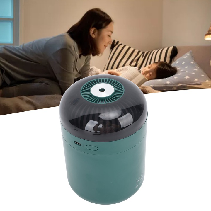 Jormftte 500ml mini párásító színes fényekkel, USB tápegységgel, 98x142,5mm