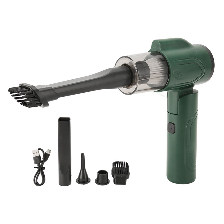 Aspirator de scame Jormftte, 6 lame, design 2 in 1, incarcare USB, roz