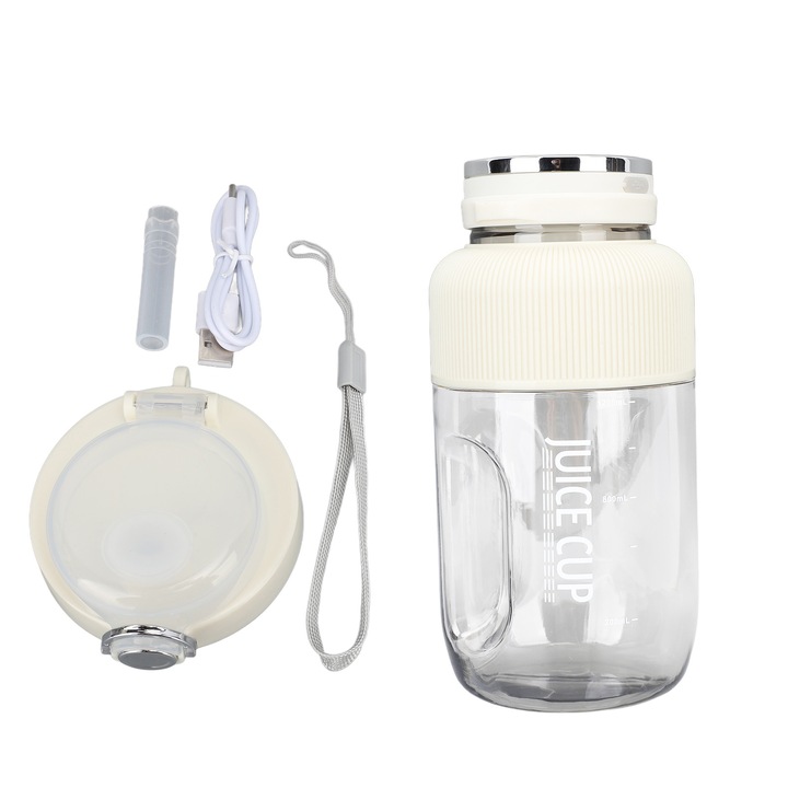 Storcator portabil Jormftte, 600ml, 150W, 2 moduri, roz