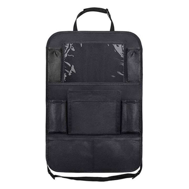 Organizator Spatar Auto, 8 compartimente, Negru, 40x60cm