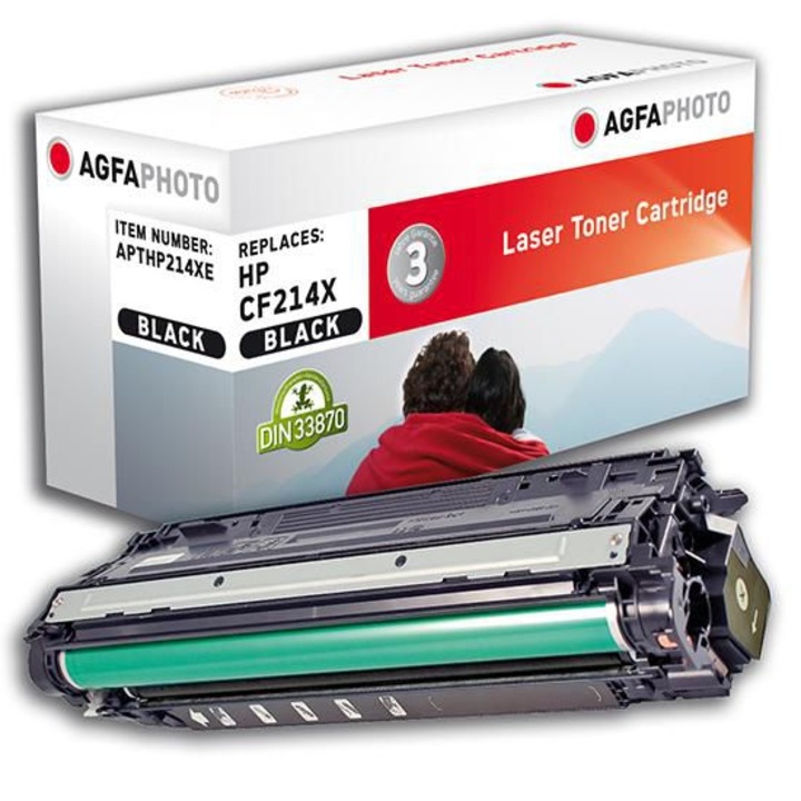 AgfaPhoto BK toner, lapos CF214X, 17500 oldal