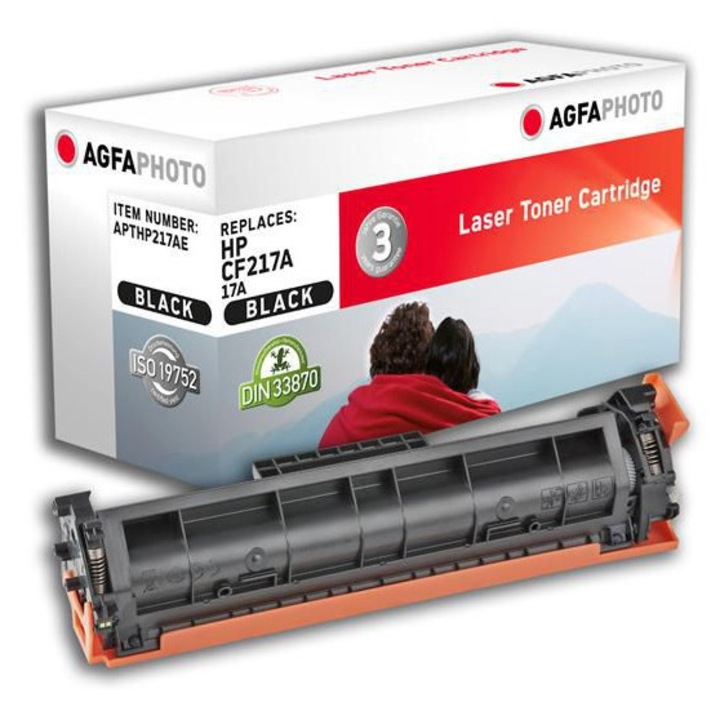 AgfaPhoto tintasugaras nyomtatópatron, fekete toner, 1600 oldal