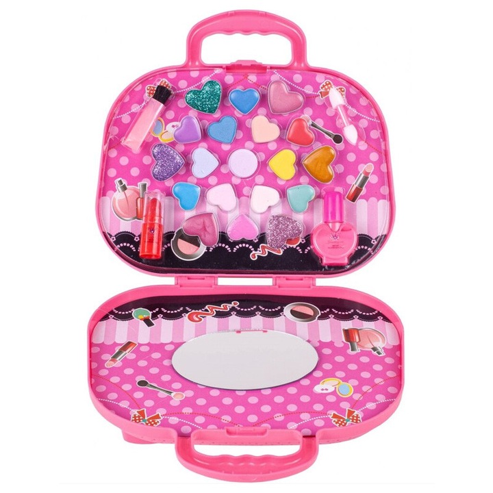 Trusa de machiaj intr-o geanta