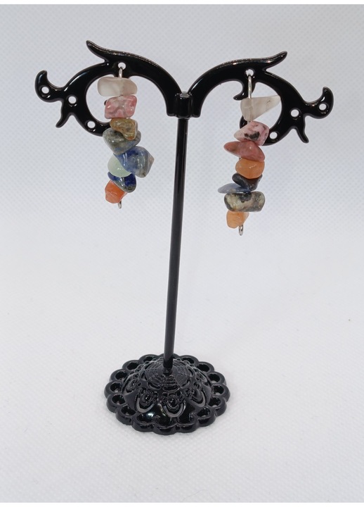 Cercei Armonie Naturala, Multicolor, 4 cm