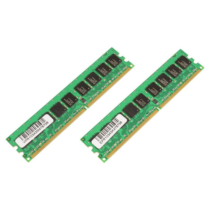 CoreParts 4 GB-os DDR2 667 MHz-es RAM memóriamodul, 2x2 GB-os készlet