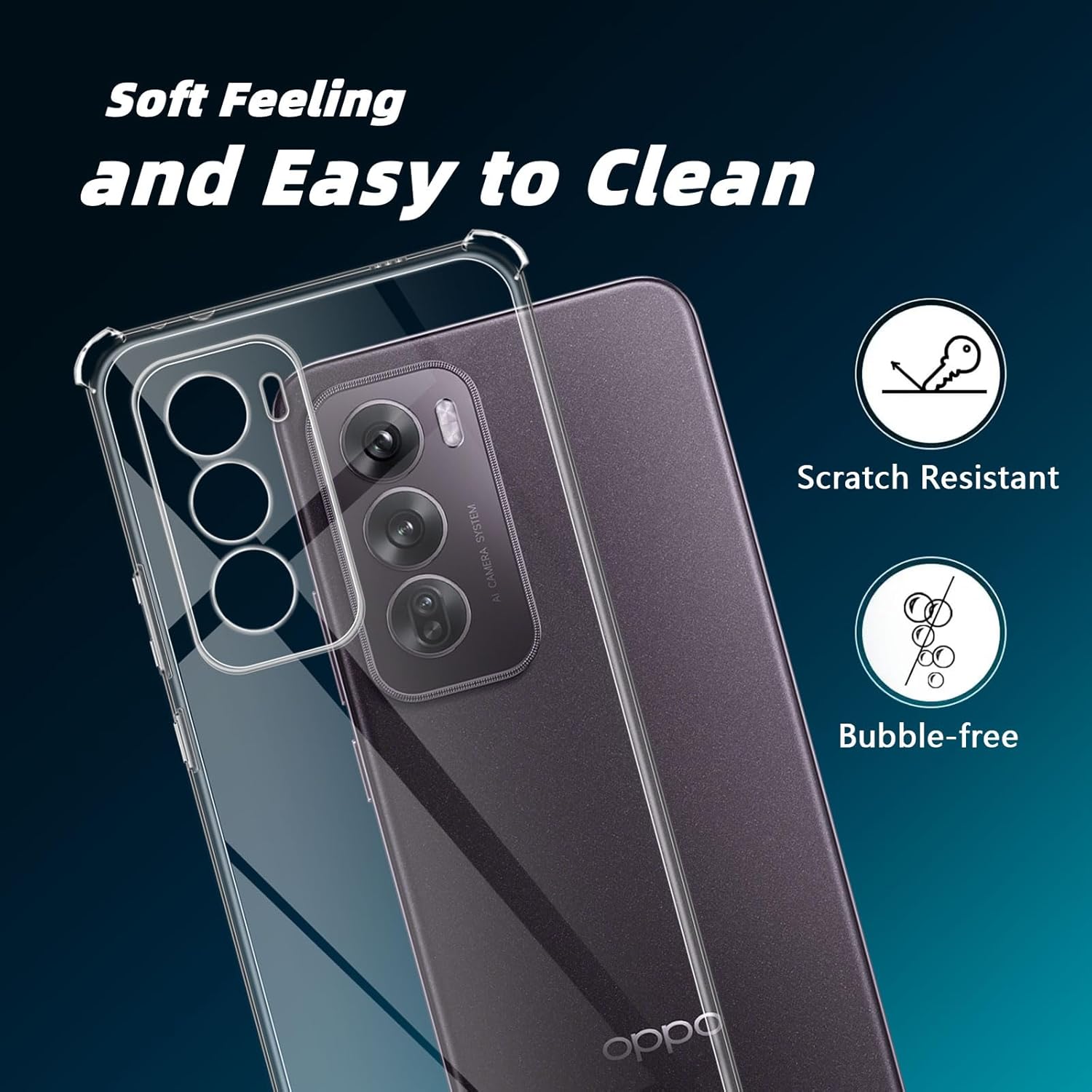 Husa pentru Oppo A5 4G 5G / Oppo A5m Slim Anti-Shock 1.5mm reinforced 4 corners Transparent
