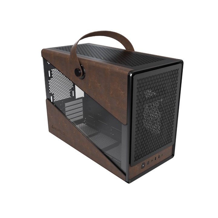 Carcasa Montech Heritage, Mini-Tower, fara sursa Negru/Maro